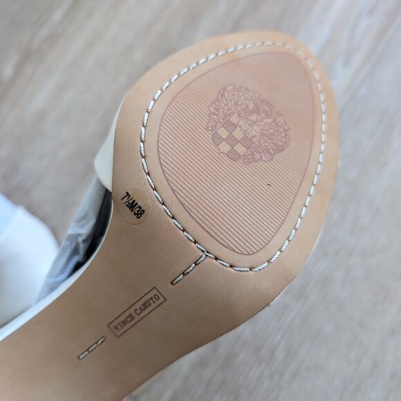 NWT Vince Camuto Razanya Creamy Baby Sheep High Heel Sandals, size 7.5M - Picture 4 of 6